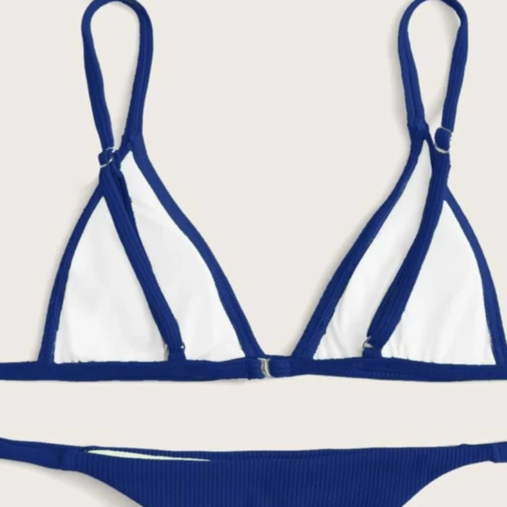 Blue Triangle Bikini Top - Picture 3 of 4